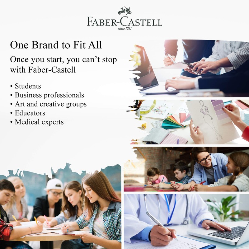 Faber-Castell Dust-free White Eraser (Box of 20) - Soft Erasing,