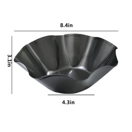 Skoxkoc Large Taco Shell Bowl Maker Molds – 4 Pieces 8.4" Nonstick Carbon Steel Tortilla Maker Shell Pans Baking Molds Tostada for Frying Salad Bowls