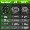 NON-EXPANDABLE Garden Hose 25 FT, Heavy Duty Steel Metal Flexible