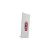 White Surface-Mounted Fire Extinguisher Cabinet with Pull-Panel for 5 lb.