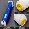 QWORK Set of 5 Yellow Thread Paint Roller 18 cm