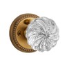 SORWDUERM 1 Pack Crystal Knobs Antique Brass Door Knob Interior