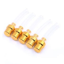 Namvo 5pcs Off-Road Motorcycles Universal Modified Fuel Tank Caps Fuel-Saving Caps Fuel Tank Caps One-Way Ventilation Accessories Gold