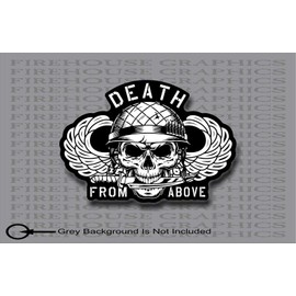 Airborne Division Death from Above Decal (5"x8")