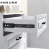 6 Pairs 16 inch Black Drawer Slides Full Extension Side