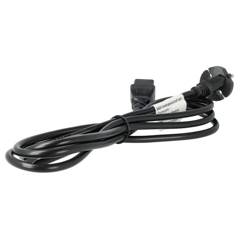 vhbw Power Cable Protective Contact Plug Compatible with Roland MC-500MKII,
