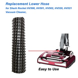 Vanclearidea Replacement Lower Nozzle Hose for Shark Rocket HV300, HV301, HV302, HV320, HV321 Vacuum Cleaner Soft Duct Hose 6" x 1.25" 2pcs