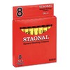 Crayola 5200023038 Staonal Marking Crayons, Red, 8/Box