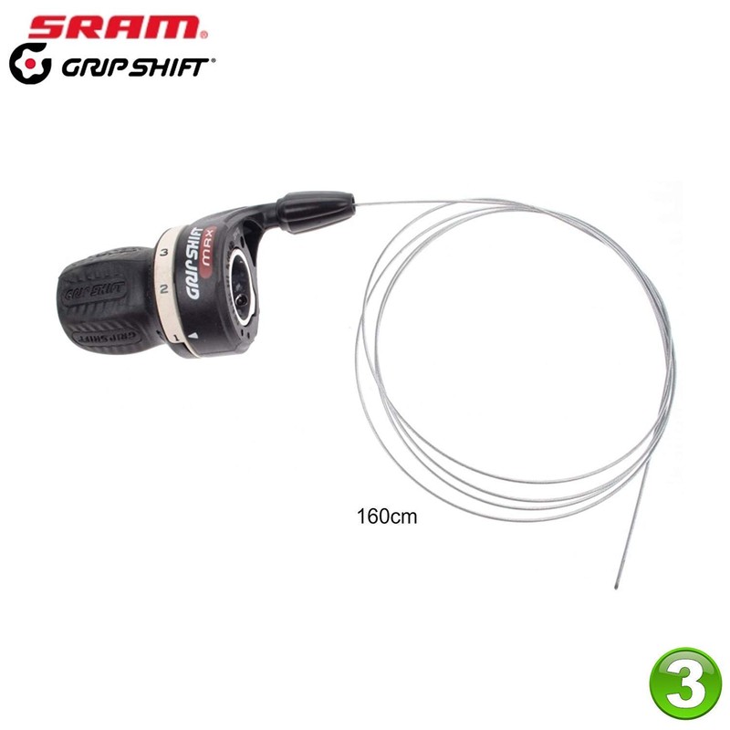 Sram Drehgriffschalter MRX Grip Shift 3x 6-Speed Gear Cable 01080217