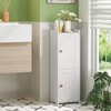 Snughome Bathroom Storage Cabinet, Small Bathroom Cabinet with 2 Doors