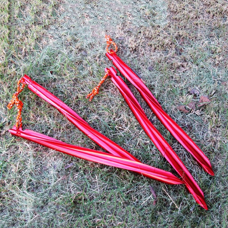 Azarxis Aluminum Tent Stakes Pegs Heavy Duty Lightweight for Camping