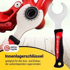 Optio Cycle Pro Bottom Bracket Tool Puller for Bottom Bracket Bicycle Shimano Hollowtech II - Centerlock Tool and Crank Cap Tool, Shimano Crank Adapter Tool