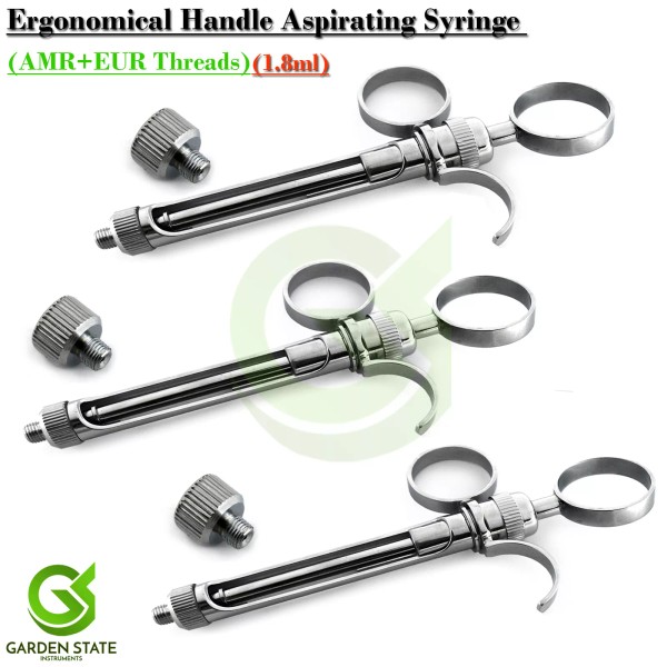 Medentra 3 Pcs Self Aspirating Syringes 1.8ml Oral Anesthesia Dental