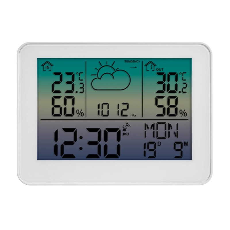 TFA Dostmann Funk Wetterstation mit Außensensor Meteo Sky, 35.1175, bunte