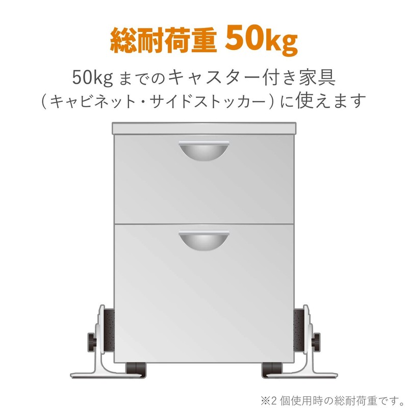 Elecom TS-F014C Earthquake Proof Fall Prevention Goods Cabinet Stopper for