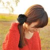 2pcs Pom Pom Elastic Hair Tiles/Ties - Flurry Ball Ponytail