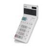 Sharp EL-340W Tischrechner mit beweglichem Display, Solar-/Batteriebetrieben, Weiß