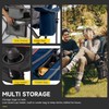 FAIR WIND Oversized Fully Padded Camping Chair with Lumbar Support,