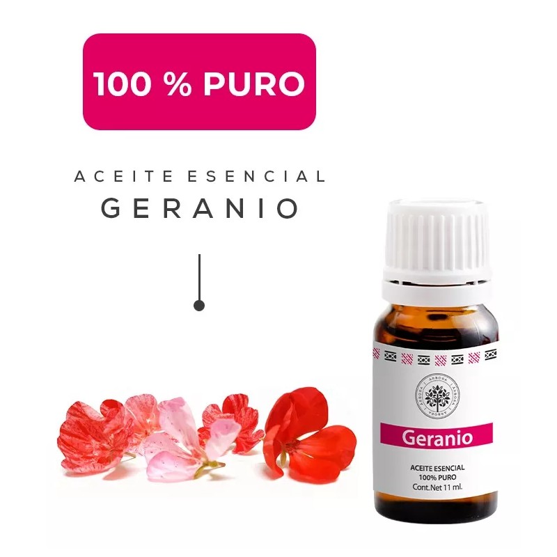 Arbora Aceite Esencial De Geranio 100% Puro, Difusor Aromaterapia