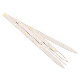 DOITOOL 1pc Stainless Steel Eyebrow Measuring Ruler Three-point Positioning Tool for Symmetry Design for Precise Eyebrow Shaping and Grooming