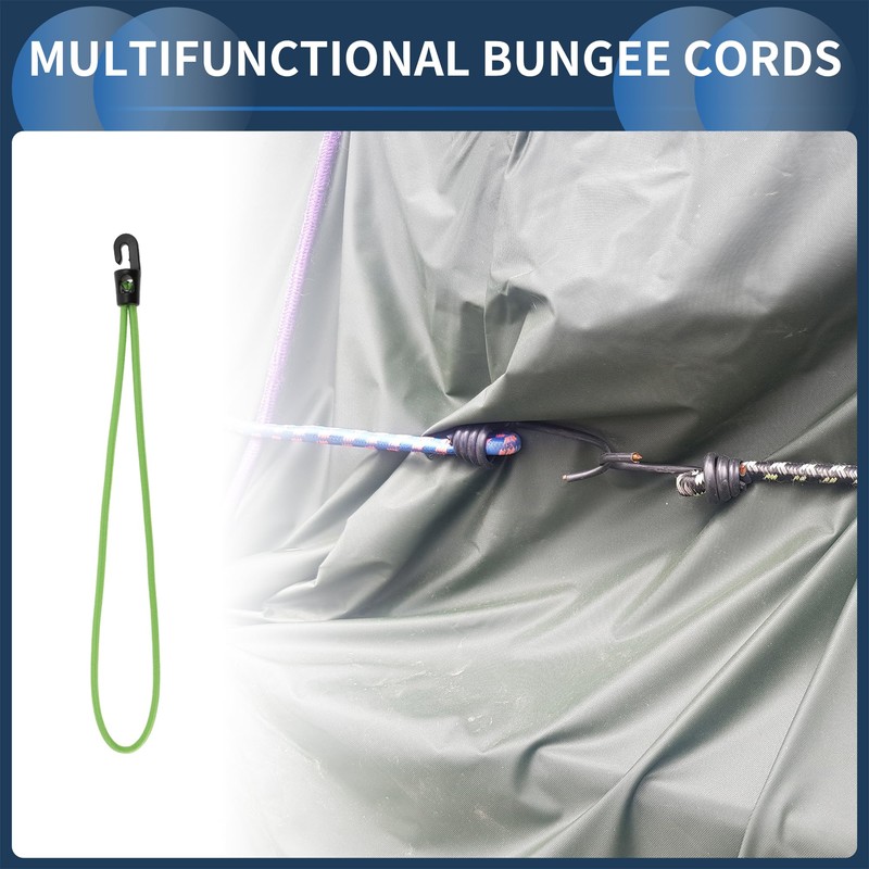 INFINAUTO Mini Bungee Cord 26cm Motorcycle Trailer Trucks Cargo Adjustable