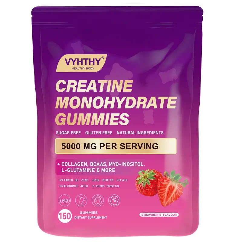 Creatine Monohydrate Gummies for Women – Muscle Recovery Support, Workout