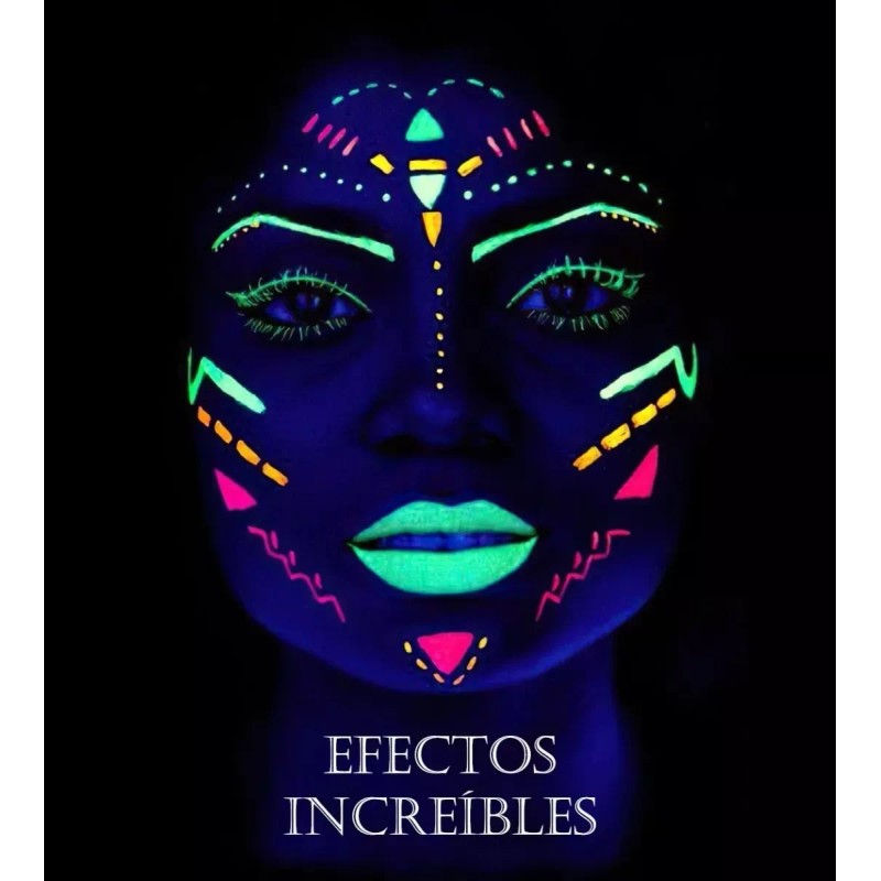 GLOW Arte 12 Pinturas Body Paint Neon Luminosas Glow Cuerpo/cara+regal