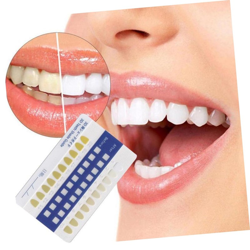 minkissy Sets Pcs Oral Supplies Tooth Contrast Cards Teeth Colour