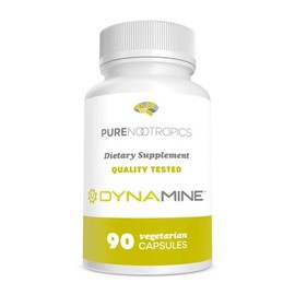 Pure Nootropics - Dinamina (metilliberina 1,7,9-ácido tetramtilúrico) 100 mg cápsulas (90)  Mayor energía, enfoque y alerta  en casa y rigurosas...   