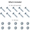M6 (6mm x 40mm) Cup Square Carriage/Coach Bolt & Nut