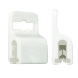 5 Pack - White Gripper Card Holder Clamp - Holds Standard Credit Card Size (Max 30 Mil Thick) - Badge Holder for Work I'd, Smart Card, CAC, Chip or Swipe Access Card - Secure Grip by by Specialist ID