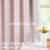 Vision Home Pink Linen Full Blackout Curtains Grommet Room Darkening