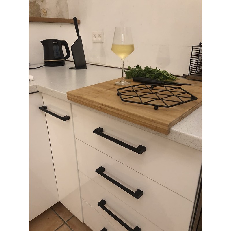 BSM Marketing Black Kitchen Cupboard Cabinet Boss Bar Door Handle