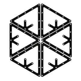 ITROLLE Magic Ball Rack 6PCS Billiard Triangle Magic Rack Sheet with Pool Table Marker Dots Pool Table Ball Holder