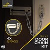 SOL 4pk Door Chain – Brass Restrictor for Front Door