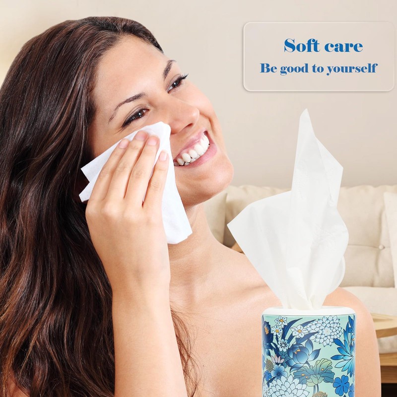 CLOVER Facial Tissues with Cap - 4 PK Car Tissues