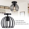 E27 Rustic Cage Chandelier Pendant Light Ceiling Lamp Shade for