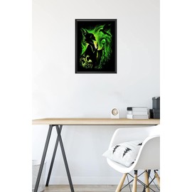 HUANNY DIY Diamond Painting Maleficent Diamond Art Villain, 5D Full Drill Cross Stitch Embroidery Kit, Funny
