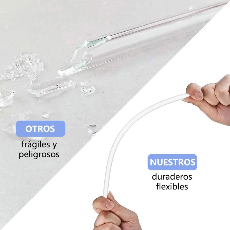 10 Popotes Reutilizables para Corte Libre - Popotes de Plástico