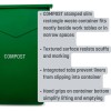 Carlisle Green Compost Trash 23 gallon Waste Bin Trimline™