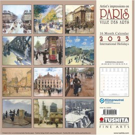 Paris - Ville des Arts 2023 Calendar 2023