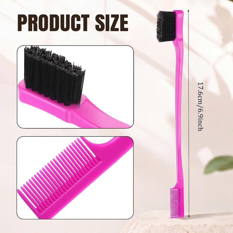 BBTO 10 Pieces Hair Edges Brushes 2 In 1 Edge