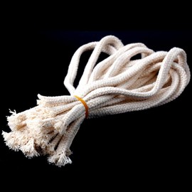 FQTANJU 20 Pcs 1.34 Feet(Length) 1/4"(Dia) Round Cotton Kerosene Oil Lamp Wicks Burner.