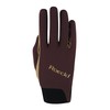 Roeckl Maniva Sports Riding Gloves, Tournament Summer Gloves, Mahogany 7.5