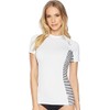O 'Neill Womens Side Print S/S Rash Guard Waterproofing -
