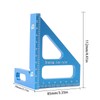 KETIPED 3D Multi-Angle Measuring Ruler,45/90 Degree Aluminum Alloy Woodworking Square