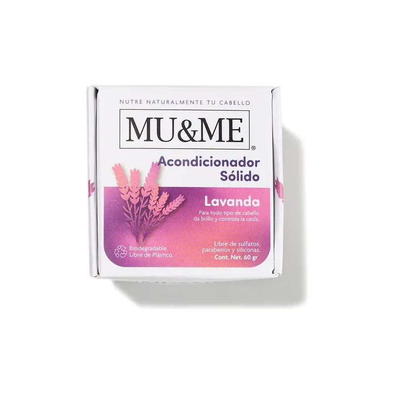Acondicionador Solido Mu&me Lavanda 60gr