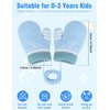 Becellen Infant Mittens, Warm Thick Toddler Winter Gloves with Lanyard,