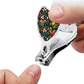 Ruhuayoupin Nail Clippers Set For Seniors Thick Toenails,Nail Clipper For Men Women Stainless Steel Fingernail Trimmer With File,Professional Cuttern (Flower)