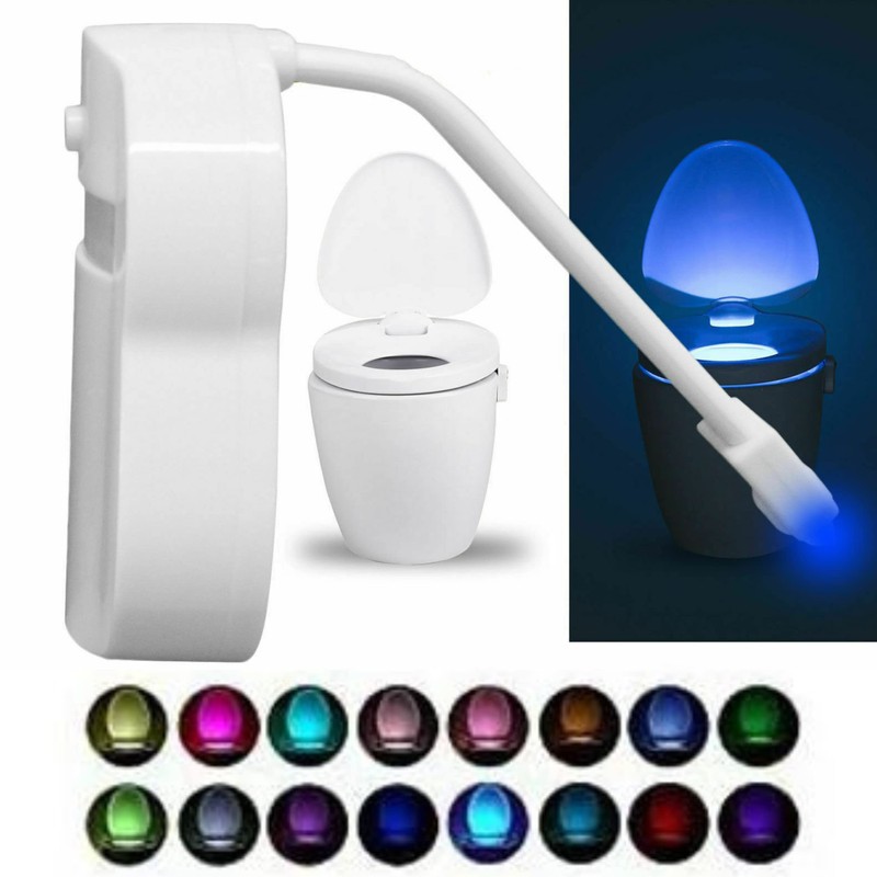 Glamified Toilet Motion Sensor Light, 16 Colors Changing Sensor LED